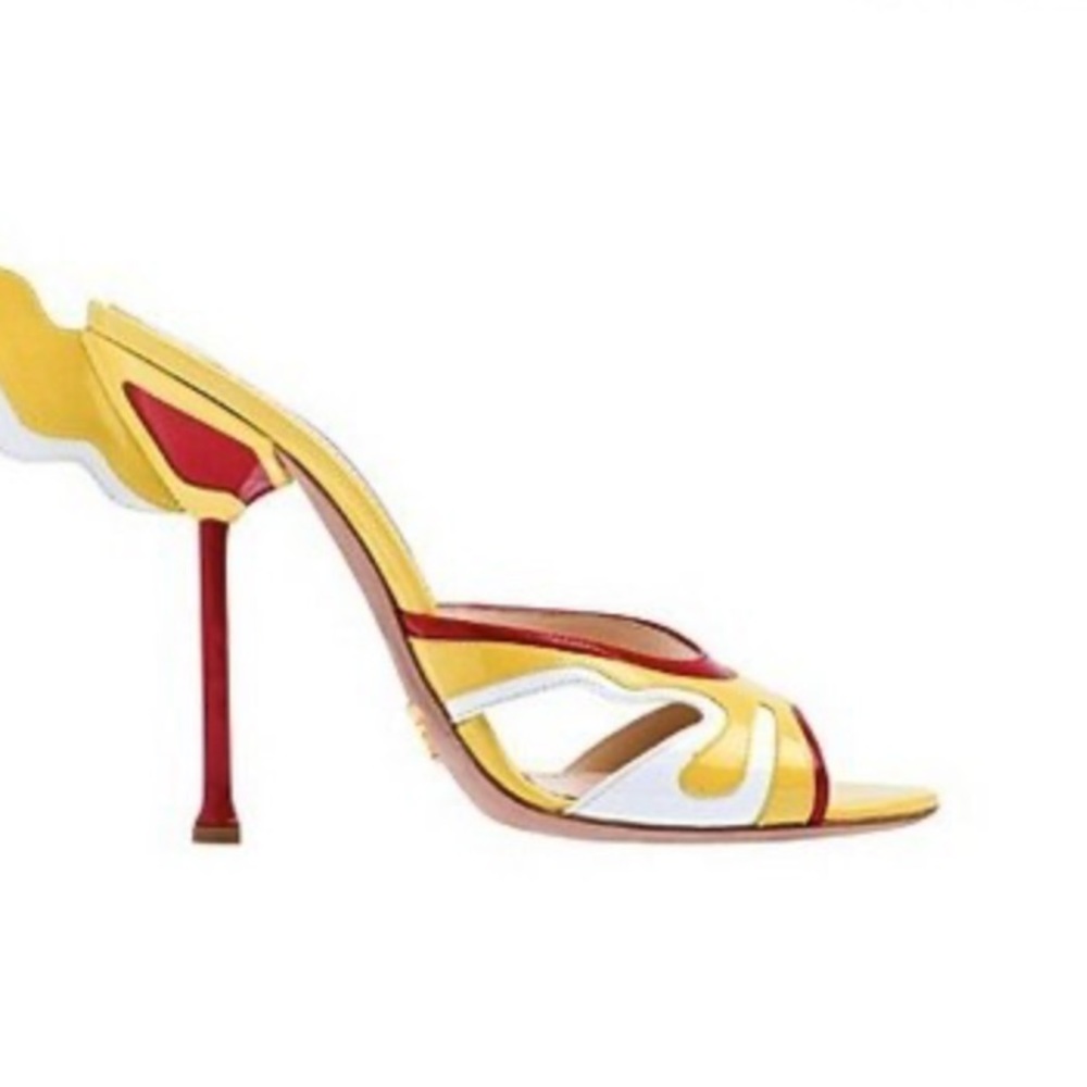 Prada Hot Rod yellow heels
